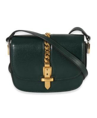 Dark Green Calfskin Mini Sylvie 1969 Bag