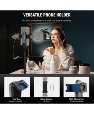 Lightweight Bluetooth Selfie Stick Tripod with 360° Phone Holder & Cold Shoe