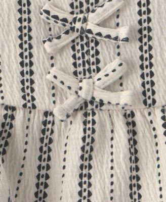 Baby Girls' Striped Top and Shorts, 2-Piece Set