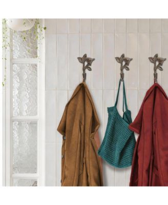 Rustic Cast Iron Wall Hook for Coats and Hats - Decorative, Durable, Easy to Mount