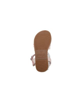 Little Girls Sandals Cute Fashion Flat Sandals and Summer Shoes with Ankle Strap