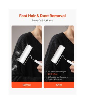 Sticky Lint Roller 3 Pack Extra Large Pet Hair Remover 270 Sheets Strong Sticky Cat Dog Hair Roller