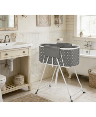 Zeus and Ruta Foldable Elevated Cat Bathtub Shower Station for Small Medium Cats Dogs Pet Grooming Tub