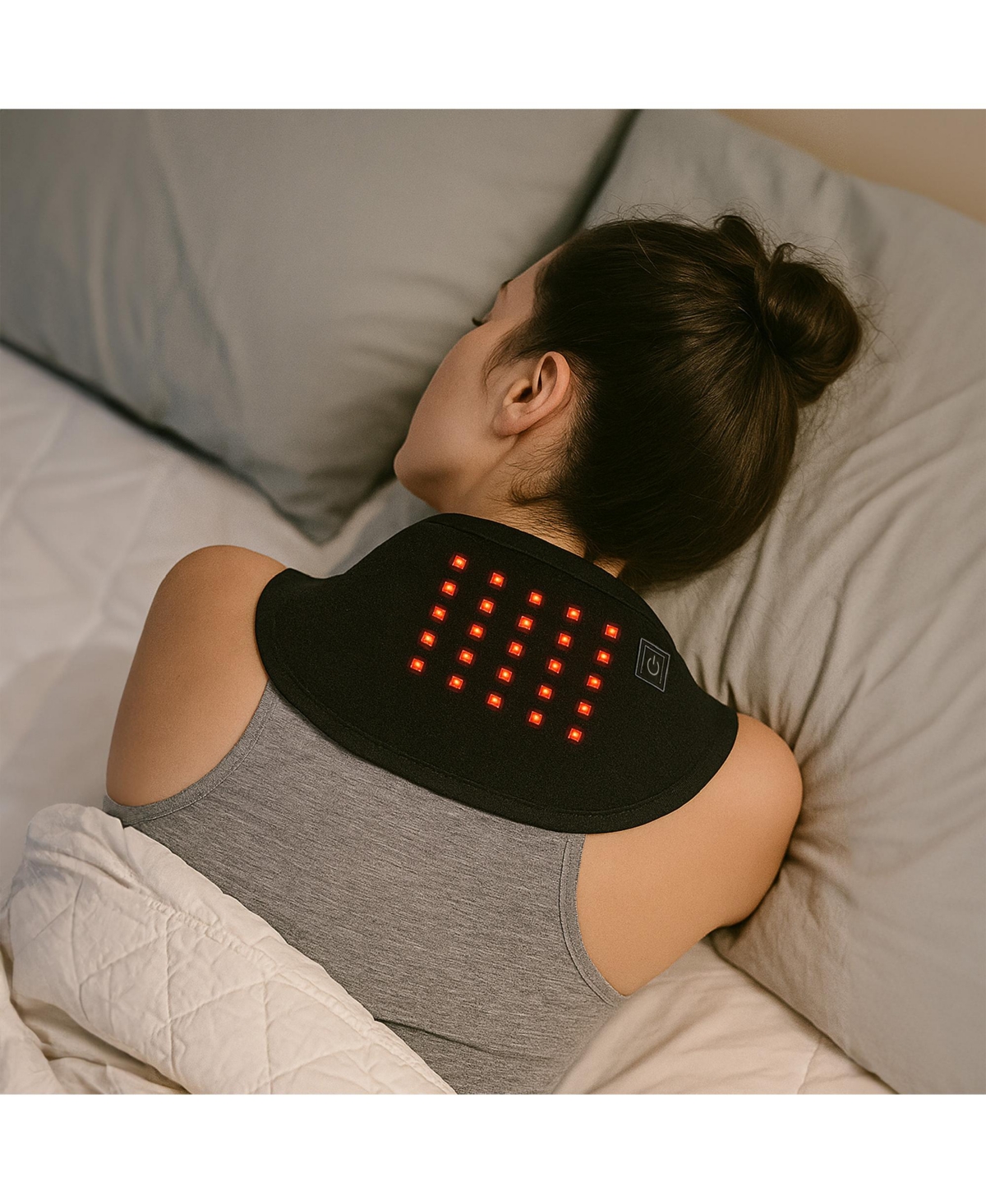 Pursonic Ultimate Recovery and Radiance: Red Light Therapy Neck Wrap and 7-in-1 Led Face Mask