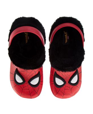 Toddler Marvel Avengers Spiderman Clogs Fuzzy, FleeceLined, and Warm Garden Shoes