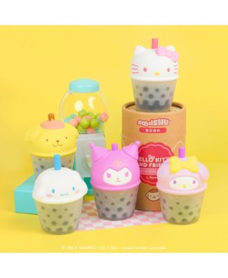 Capsule Sanrio Hello Kitty and Friends Blind Collectible Surprise Toy Squishy Figurine SquiSHU Series 1 Boba Tea - 1 Pc Mystery