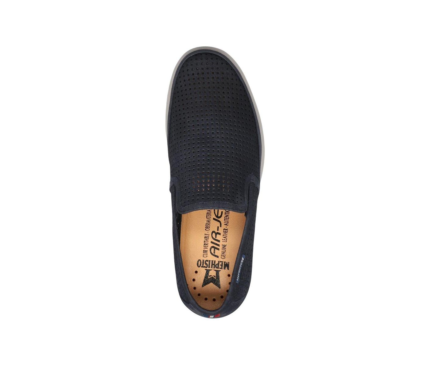 Мужские туфли Mephisto Tiago Nubuck Slip-On Loafer, цвет: Тёмно-синий — фото 5