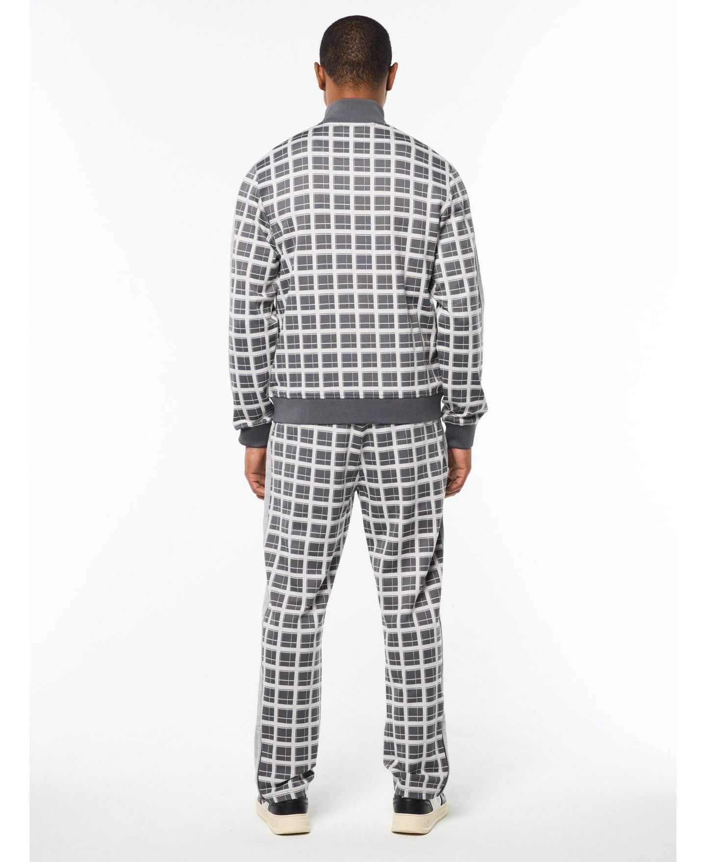 Мужская куртка Sergio Tacchini Damarindo Check Track, цвет: Серый — фото 4
