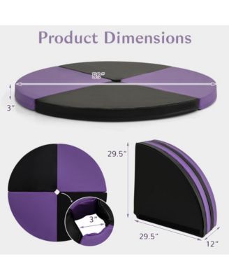 Pole Dance Crash Mat Round Portable Yoga Mat with EPE Foam