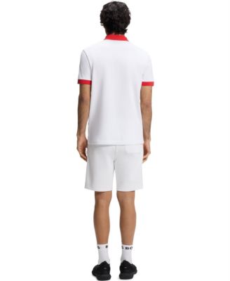 BOSS by Men's Paddy England Country Flag Trim Polo Shirt