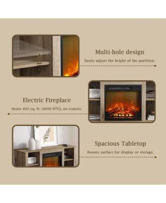 Modern Electric Fireplace TV Stand for TVs Up to 55"