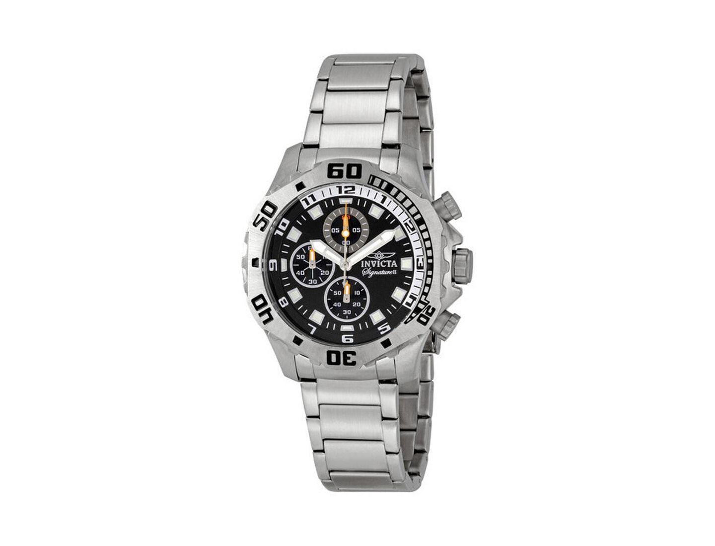 Мужские часы Invicta 7333 Signature Quartz Chronograph Dial, цвет: Серебряный — фото 1