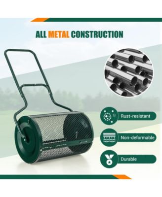 24 in Peat Moss Spreader with Side Latches and Handle