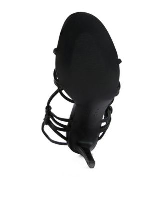 Womens Trixy Knot Lace Up High Heel Sandal