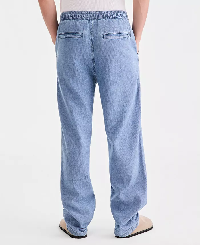 Men's Pipeline Light-Wash Loose-Fit Pull-On Jeans - thumbnail 4
