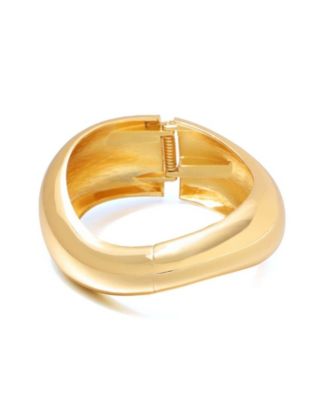 Gold Chunky Brown and Gold Bangle Bracelet Set