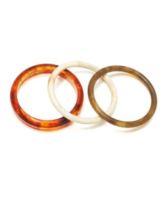 3-Piece Resin Bangle Bracelet Set
