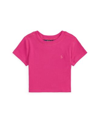 Girls' 2T-6X Ribbed Crewneck Boxy T-Shirt