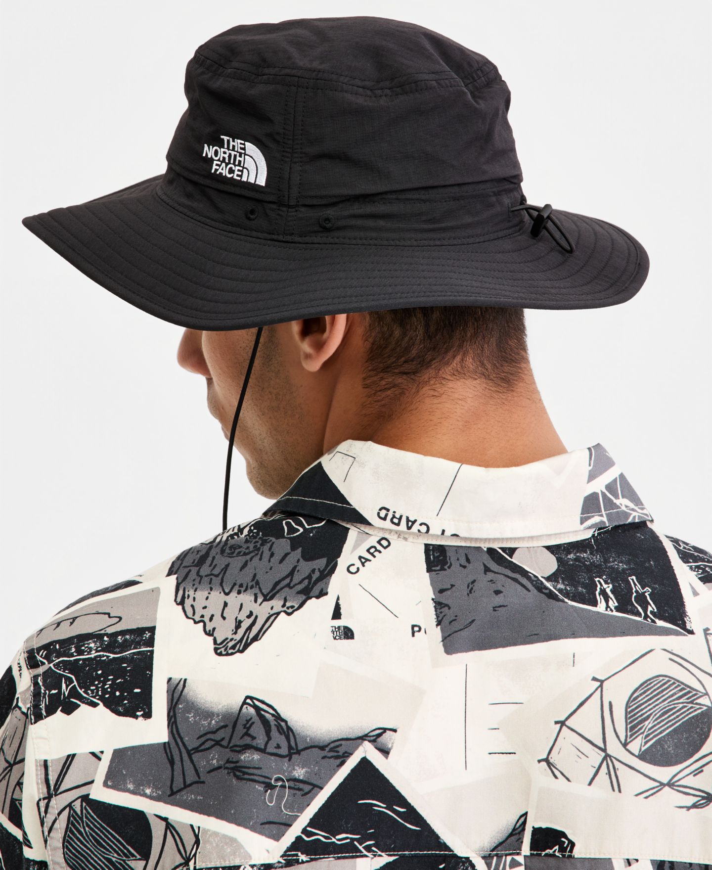 Мужской головной убор The North Face Horizon Breeze Brimmer Hat, цвет: Чёрный / Белый — фото 4