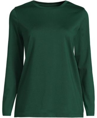 Women's Tall Supima Cotton Long Sleeve Crewneck T-Shirt