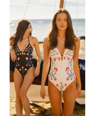 Women's Noir Bloom Reversible One Piece Swimsuit