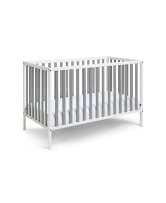 3 in 1 Convertible Solid Wood Island Crib Two Tone Modern Classic