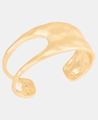 Gold-Tone Half Cuff Bangle Bracelet