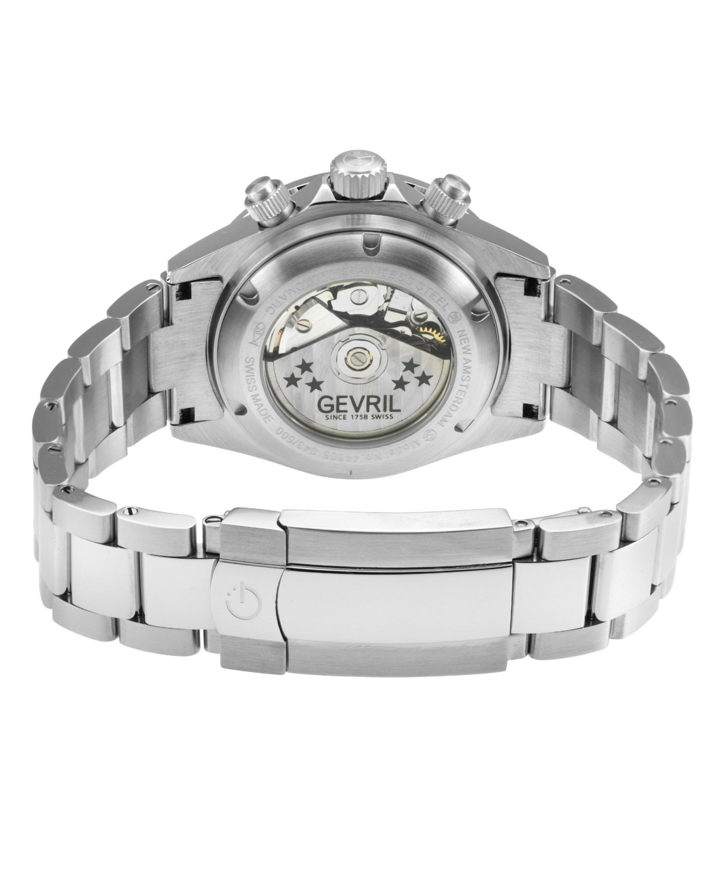 Мужские часы Gevril New Amsterdam Swiss Automatic Bracelet Watch — фото 2