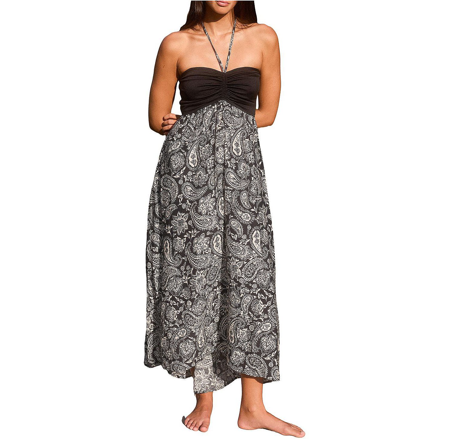 Cupshe Women's Fireworks Tropical Maxi Beach Dress