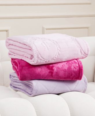 Embossed Oversized Plush Throw, 60" x 90"