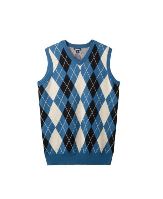 Big & Tall V-Neck Argyle Sweater Vest