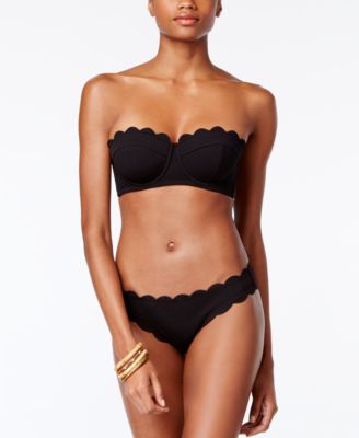 scalloped underwire bikini