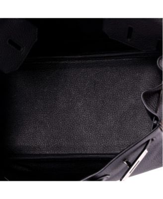 Birkin 30 Handbag Black Togo with Palladium Hardware