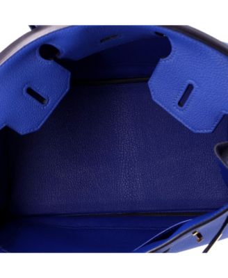 Birkin 30 Handbag Blue Togo with Gold Hardware