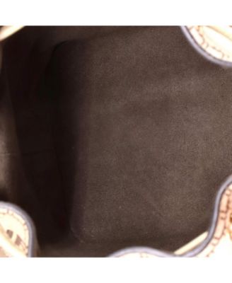 Mini Mon Tresor Bucket Bag Zucca Suede