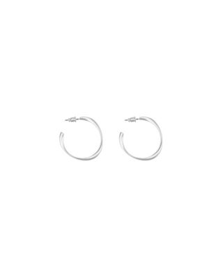 Leslie Small Sculpted Oval Hoop Earrings Dainty Trendy