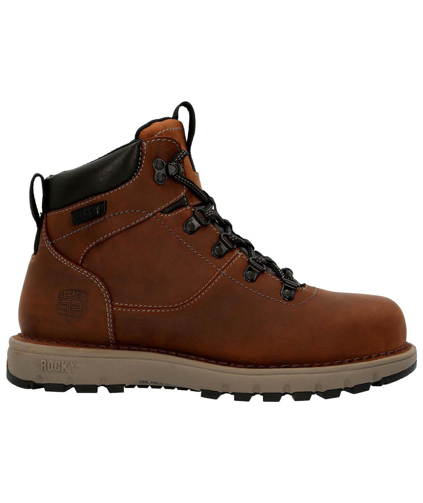 Женские ботинки ROCKY Legacy 32 Composite Toe Waterproof Work, цвет: Коричневый — фото 2
