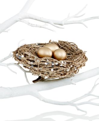 Holiday Lane - Type Script Egg Nest Ornament Created For Macy's