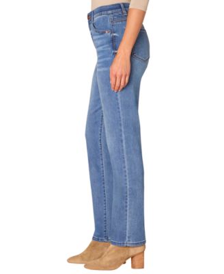 Petite High-Rise Straight Leg Jeans