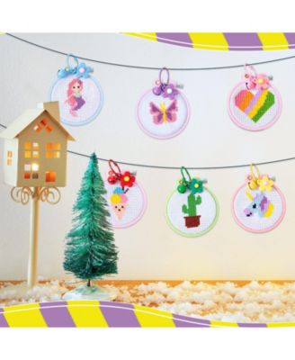 6 Sets Cross Stitch Kits Beginners Embroidery Needlepoint Starters Practice Sets