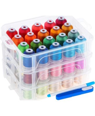 60 Colors Embroidery Machine Thread Storage Box Sewing Kit