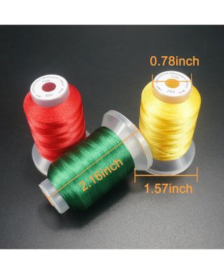 Polyester Embroidery Machine Thread Kit 40 Colors 500m Spool Universal Sewing