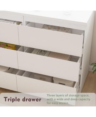 9-Drawer Retractable Dresser Bedroom Storage Organizer