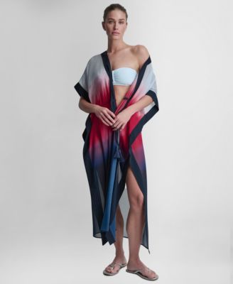 Women's Tie-Front Cover-Up Kaftan