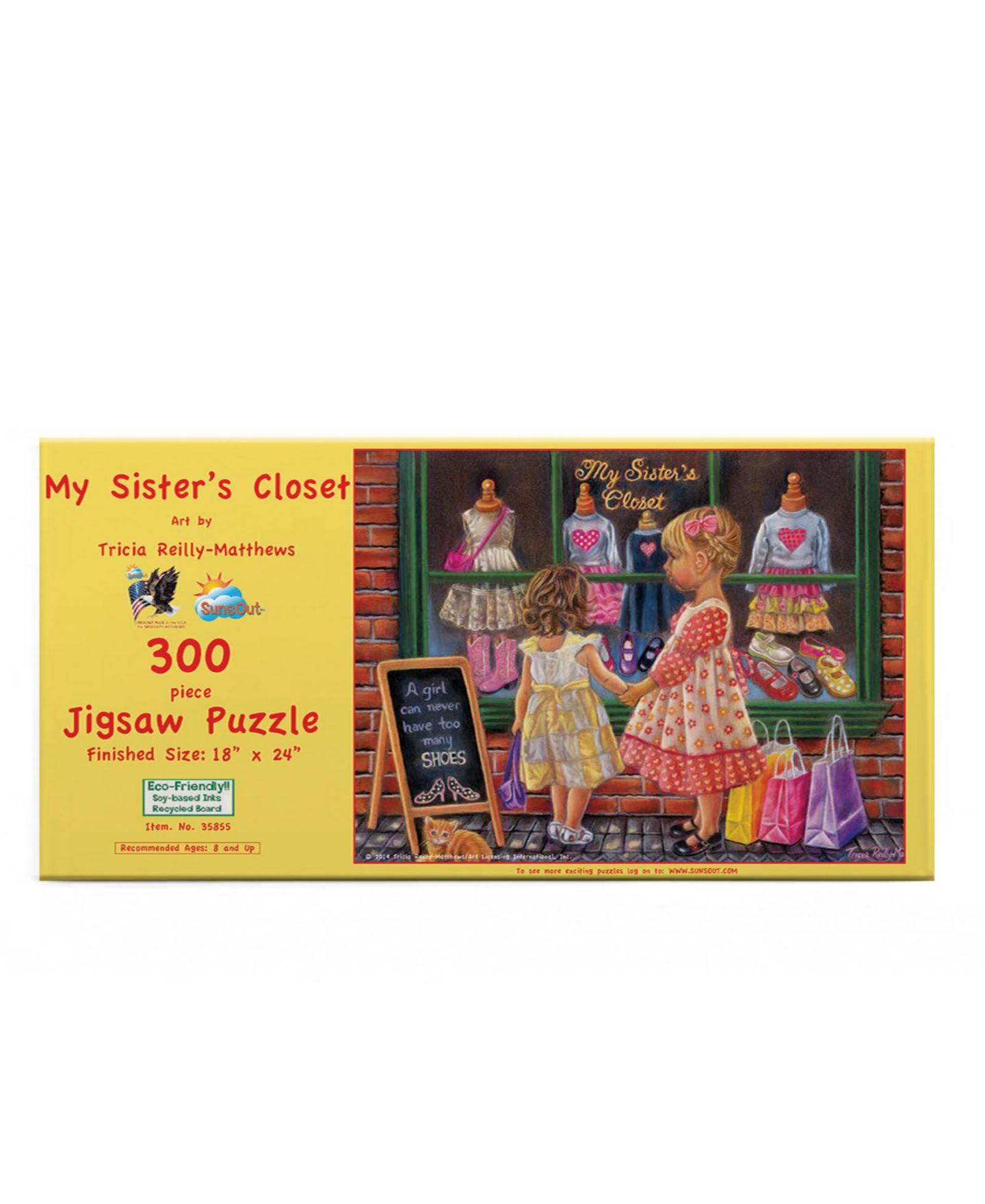 Детский пазл SunsOut My Sister's Closet 300 Piece Jigsaw Puzzle, Ages 15+ — фото 4