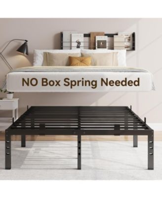 Queen Bed Frame, Metal Platform Bed Frame with 14inch Underbed Storage, No Box Spring Needed, Heavy Duty
