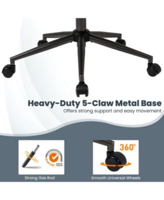 Ergonomic High-Back Office Chair with 2D Headrest and Rocking Backrest