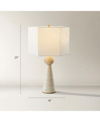 Alviso Travertine Table Lamp