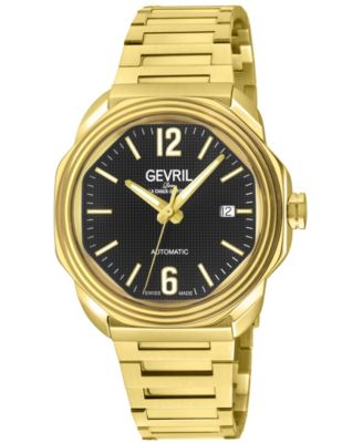 Men's Roosevelt Swiss Automatic IP Bracelet Watch