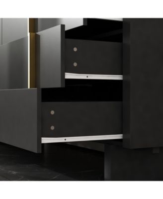 71" Dresser with 8 Large Drawers, Bedroom Chest